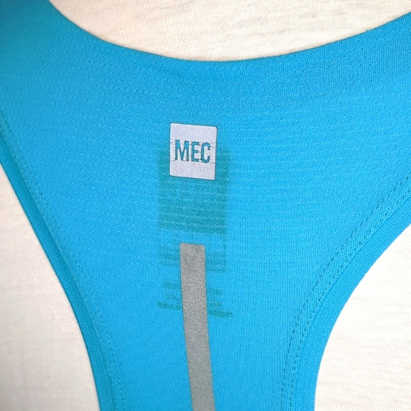 MEC Racerback Turquoise Blue Tank Top - Picture 5 of 6